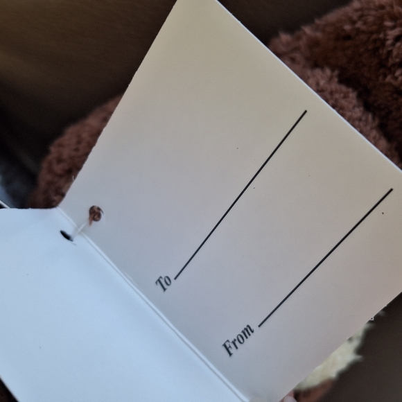 Goffa Brown Bear Plush Lovable Huggable Gingham Bow Stuffed Animal Toy Tagged - Picture 9 of 13